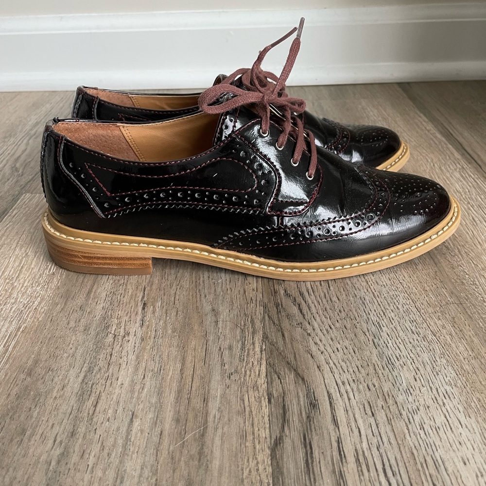 14th & Union Baylee Saddle Shoes – Merlot – Size 7M
